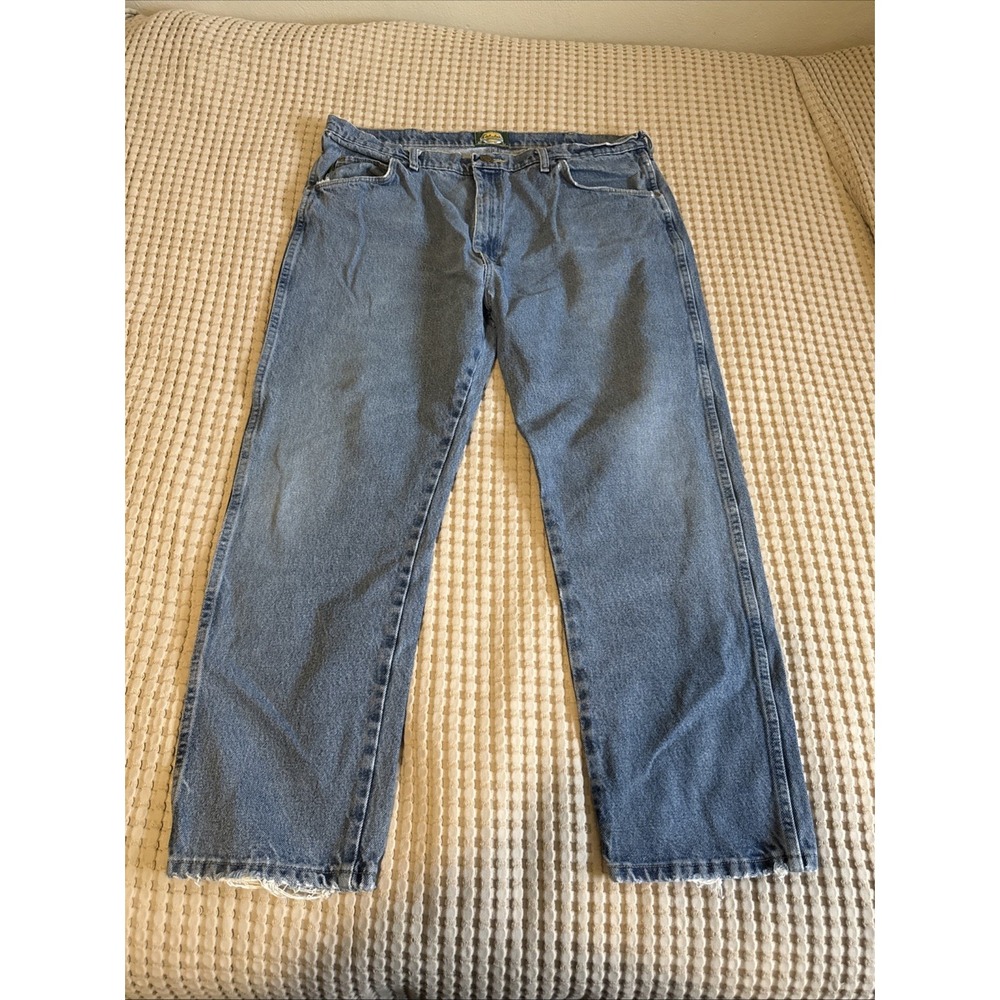 Cabela's Jeans‎ Men's 40x30 Blue Relaxed Fit Straight Leg Cotton Denim Durable